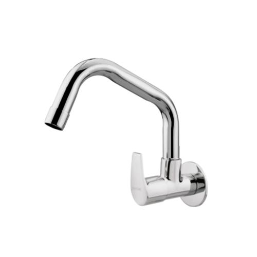 Sink Cock Swinging Spout with Wall Flange Chrome